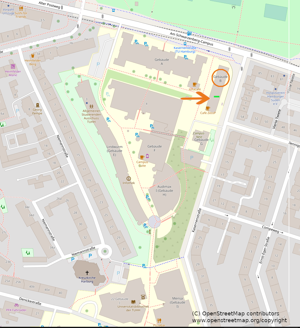 Lageplan Treffpunkt OV E07